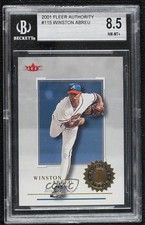 2001 Fleer Authority 884/2001 Winston Abreu #115 BGS 8.5 Rookie RC 0m0