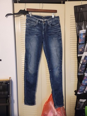 BKE Denim Reserve Jeans Payton Skinny Women's Womens 28L Blue Dark Wash Stretch 