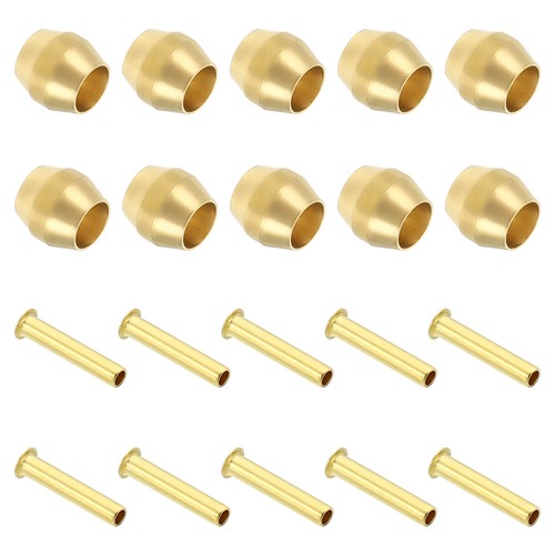 20 x Brass Compression Sleeves Ferrule for 1/8" OD Hose Tube