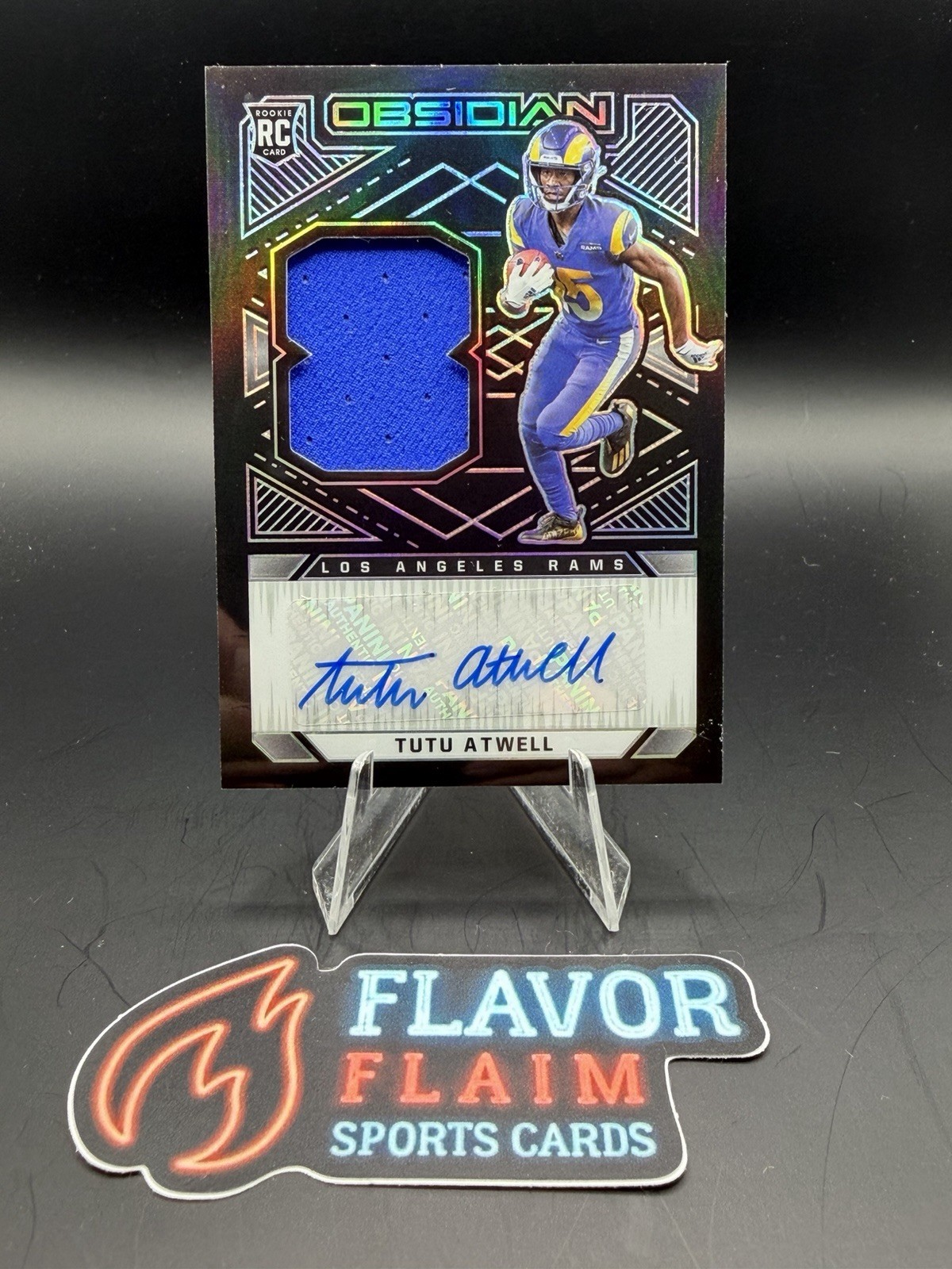 2021 Panini Obsidian - Rookie Jersey Autos Tutu Atwell #222 /150 (AU, MEM, RC)