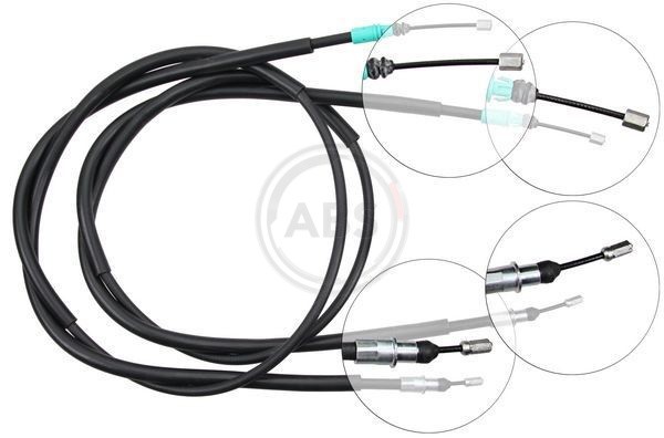 A.B.S.-OE K10765-OE Cable Pull, parking brake for RENAULT