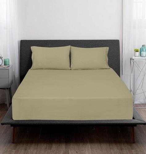 300 Fadenzahl 100 % Langstapelig Gekämmte Baumwolle Laken Set - 4 Stück Komplettes Bett... - Bild 9 von 9