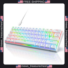 RK Royal Kludge RK61 Mechanical Gaming Keyboard, 60% RGB Backlit, Hot