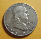1949  Franklin Silver Half Dollar - 90% Silver * - (P4876)