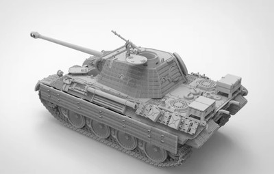 3D Printing 1/72 German Leopard D tank Early type Model Unpainted(1943.9 )