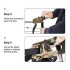 (Red)Ratchet Style Portable Bow Press Aluminum Alloy Compound Bow Press OB