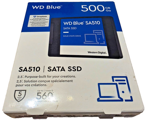 Western Digital Blue SA510 2.5 Zoll 500GB SATA Interne SSD OVP + Rechnung