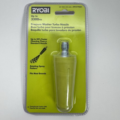#ad Ryobi RY31TN01 Turbo Nozzle 3300 PSI Pressure Washer Rotating Spray Tip NIP $20.99