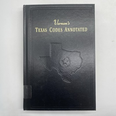 Vernons Texas Codes Annotated Volume 4 Family Code Hardcover