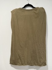 Asos Design T Shirt Dress Womens 0 Padded Shoulder Minimalist 100% Cotton Boxy