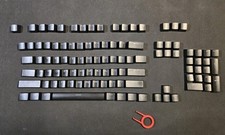 Keyboard Key Caps - Flat Black Key Caps Set of Key Caps 105