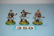 Warhammer 40k Imperial Guard Mordian Iron Guard Trooper x 3 - Metal