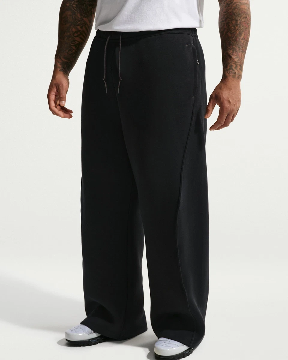 Nike Tech Fleece Loose-Fit Open Hem Pants Black HV6541-010 / 3XLT