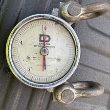 Dillon Ap Dynamometer 500 Lb. Capacity 5 Lb. Divisions W Shackles Metal Case
