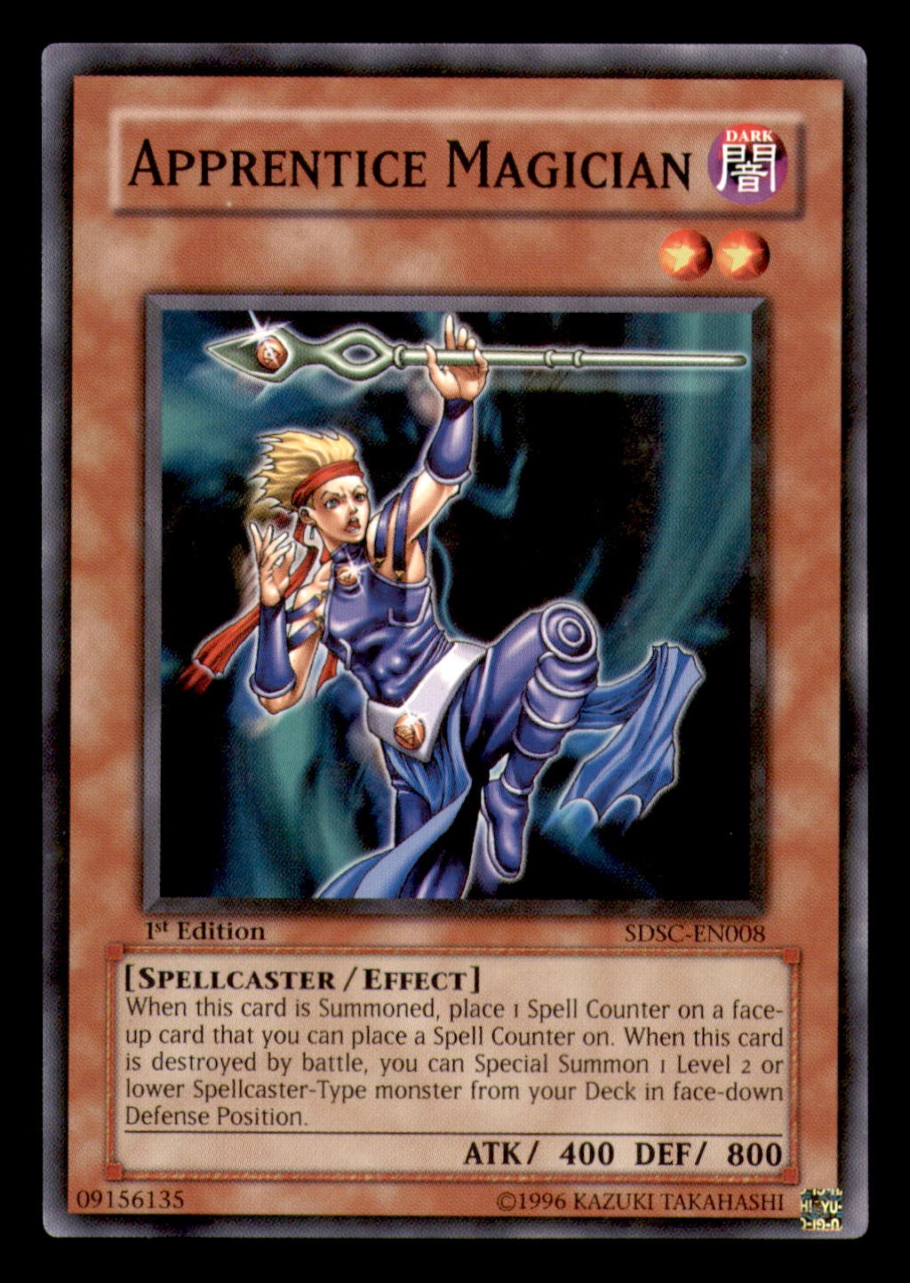 Structure Deck: Spellcaster's Command #SDSC-EN008 Apprentice Magician