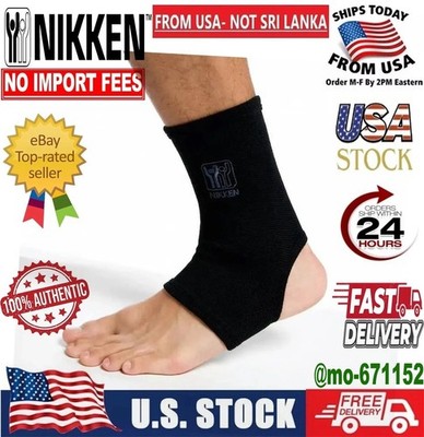 Nikken KenkoTherm Far Infrared Negative Ion Ankle Support Wrap ( All size ) NEW