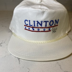 Vintage 1992  Bill Clinton Election Snapback Cap Custom Stitches