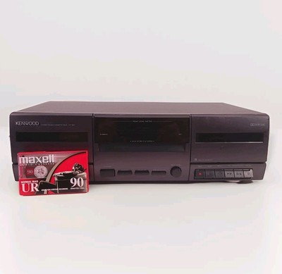 Vtg KENWOOD Double Cassette Tape Deck CT-201 Dual Audio Player Dolby Stereo 