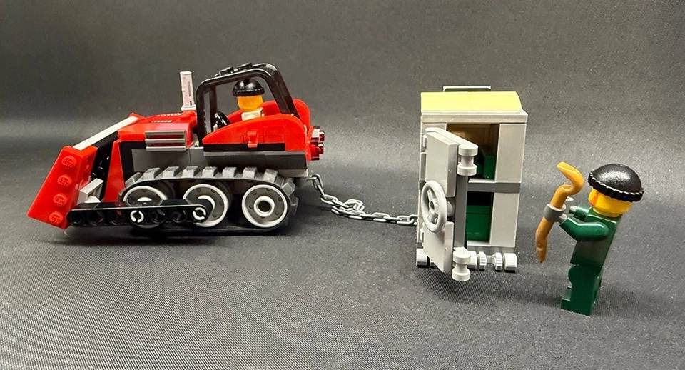 LEGO Bulldozer Break-In Policía Helicóptero Furgoneta y Banco 5 MiniFiguras Set #60140 Foto 4 de 4