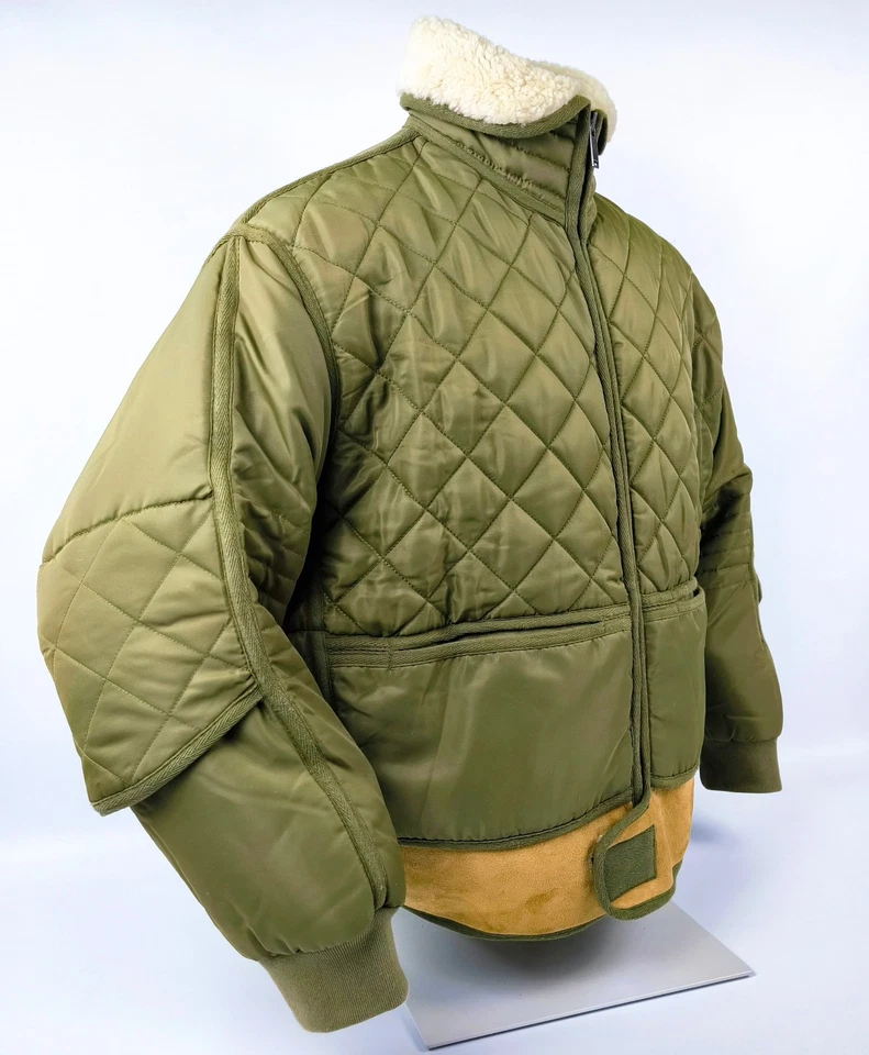 Chevignon Jacke Cosmo grün Gr. L Lammleder Bund Cosmos - Image 2 of 4