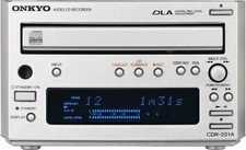 ONKYO INTEC155 Audio CD Recorder CDR-201A S color Silver used Japan