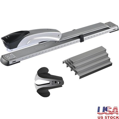Long Reach Stapler 210 Sheets Capacity 2000 Staples Adjustable Paper Guide New