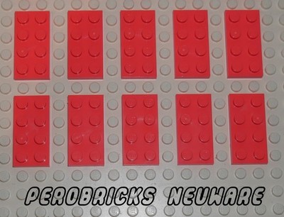 Lego Basic 10 Platten 2x4 #3020 koralle NEUWARE