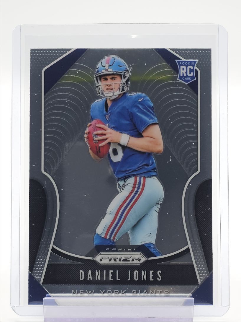 DANIEL JONES 2019 PANINI PRIZM ROOKIE FOOTBALL NEW YORK GIANTS B RC Q0757