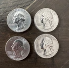 1945 Washington Silver Quarter  BU  In Beautiful Condition  4x