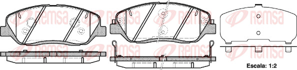 Remsa BremsbeläGe Bremsbelegsatz Vorne FüR Hyundai Santa Fé II Grand KIA-image