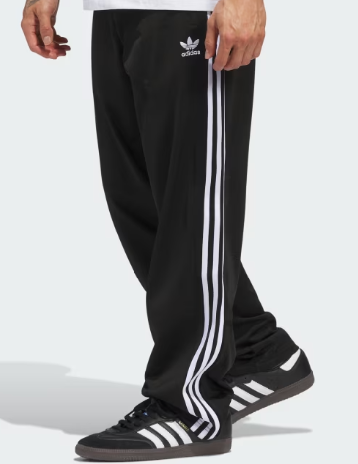 Adidas Firebird Trackpants Mens Black/White Stripe - IJ7055 | eBay