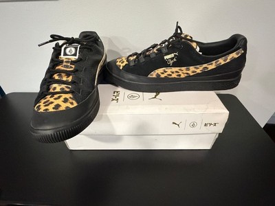Size 10.5 - PUMA Clyde RT x Volcom x Billy's Leopard Print - Black