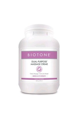 BIOTONE Dual-Purpose Massage Creme 128 Oz Gallon Arnica Ivy Extracts Sealed New
