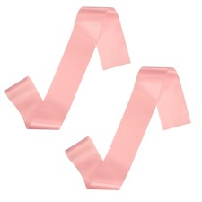 2 Pcs Blank Satin Sash, 71" x 4.7" Pageant Sash for Decoration, Champagne