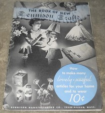 Vintage 1935 The Book of New Dennison Crafts Booklet Crepe Paper DIY Home Decor