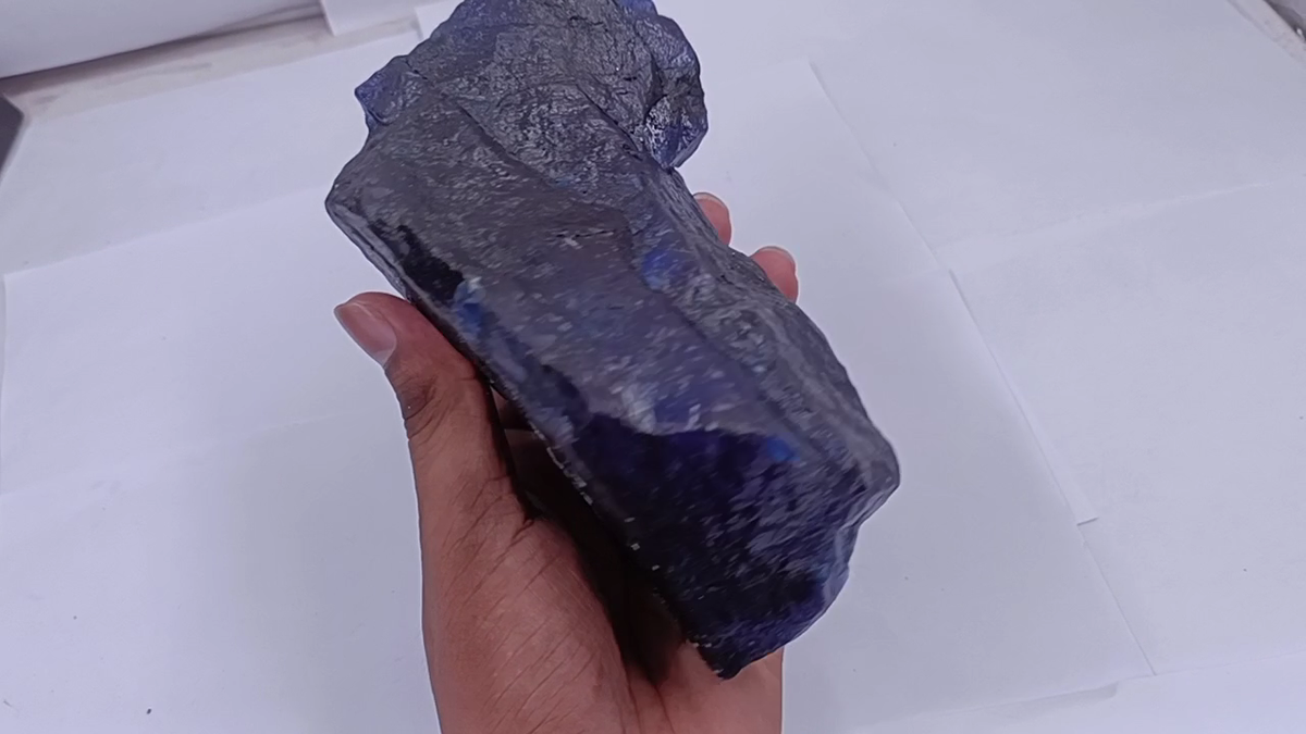Huge 6117 Ct Natural Blue Sapphire Rough Dyed Uncut Gemstone EGL