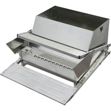 27LB Heavy Duty Galvanized Steel Chicken Feeder, Rat Spill Proof for 6 Chickens