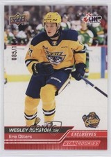2023-24 Upper Deck CHL Star Rookies Exclusives 85/100 Wesley Royston #381 h8y