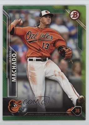 2016 Bowman Green /99 Manny Machado #11 19hu