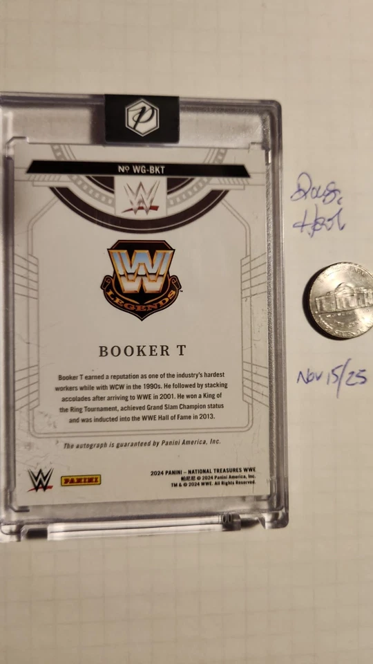 2024 Panini WWE - Wwe's Greatest Signatures Booker T #WG-BKT /99 (AU) - Image 2 of 2