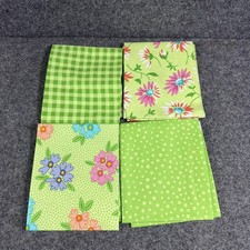 Good Day 4 Piece Fat Quarter Bundle, Me My Sister Designs, Moda Green Floral