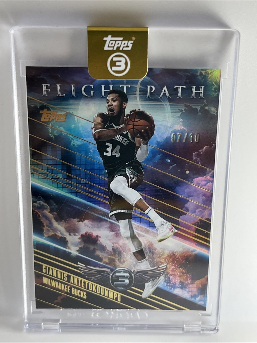 Topps 2026 Topps 3 Giannis Antetokounmpo Flight Path Bucks /10 