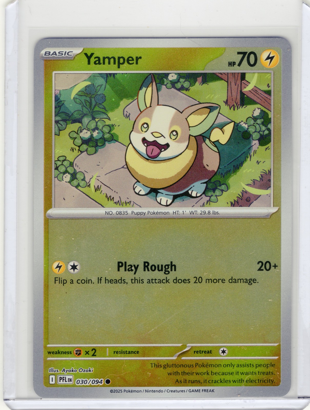 ME02: Phantasmal Flames #030/094 Yamper Reverse Holo