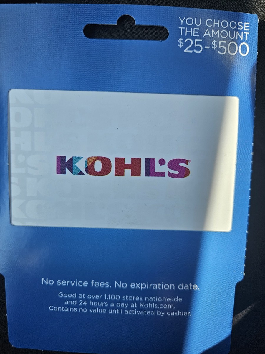 KOHLS $100 GIFT CARD FREE SHIPPING NOT INCLUDED IN ANY SALE!) See  Description