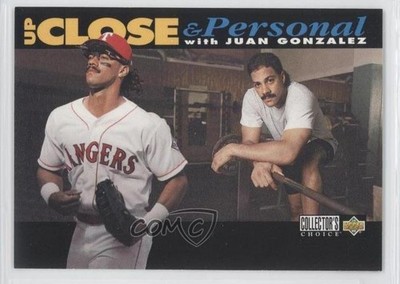 1994 Upper Deck Collector's Choice Up Close & Personal Juan Gonzalez #633 0x9