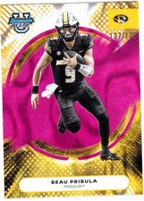 Beau Pribula 2025 Bowman University's Best Football Pink Lava #137/175