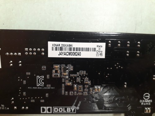 Asus LX6CM8786I Xonar DGX (ASM) Sound Card - Afbeelding 5 van 5