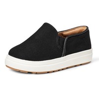 Amazon Essentials Unisex Kinder Slip-On-Sneaker, Schwarz Canvas, 27 EU