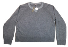 J.Crew 100 Cashmere Heather Gray XL Crewneck Sweater