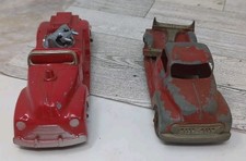 VINTAGE HUBLEY KIDDIE TOY NO 463 FIRE TRUCK NO LADDER And Truck No 452